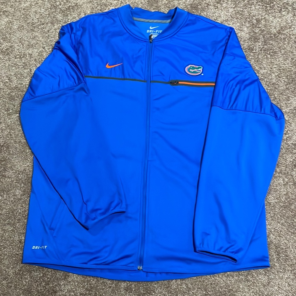 Florida gator Nike full zip football coaches jacket. Size X-Large.